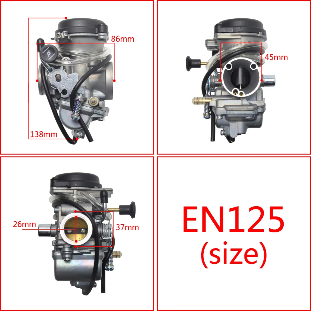 26mm Carburetor Fit For SUZUKI GN125 NF41A EN125 125cc Engine GZ125 GS125 GX125 Motorcycle carb