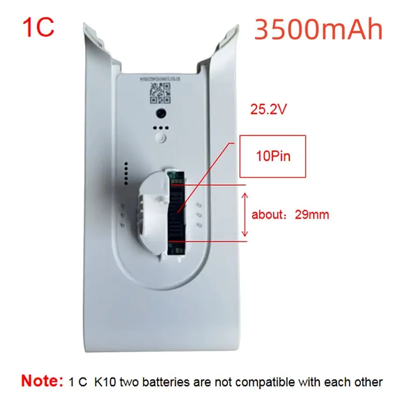 

SCWXCQ02ZHM Replacement Battery 1C-P1916-SDI-25R For Xiaomi Mijia Handheld Wireless Vacuum Cleaner Lite 1C K10 Battery