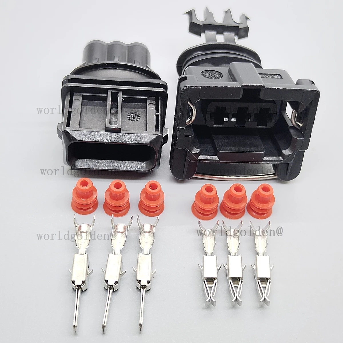 1-962581-1 282191-1 3Pin Black Sealed Connector Kit for Universal Vehicles For Outer Wiring Repair Replacement