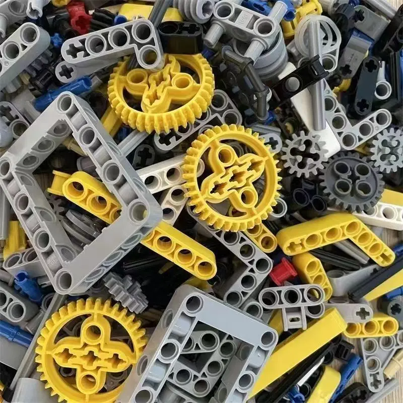 Blocs techniques de 1Kg, accessoires, broches, connecteur d'essieu, roues à faisceau, pièces de taille multiple, blocs de construction, jouets pour enfants, nouveau