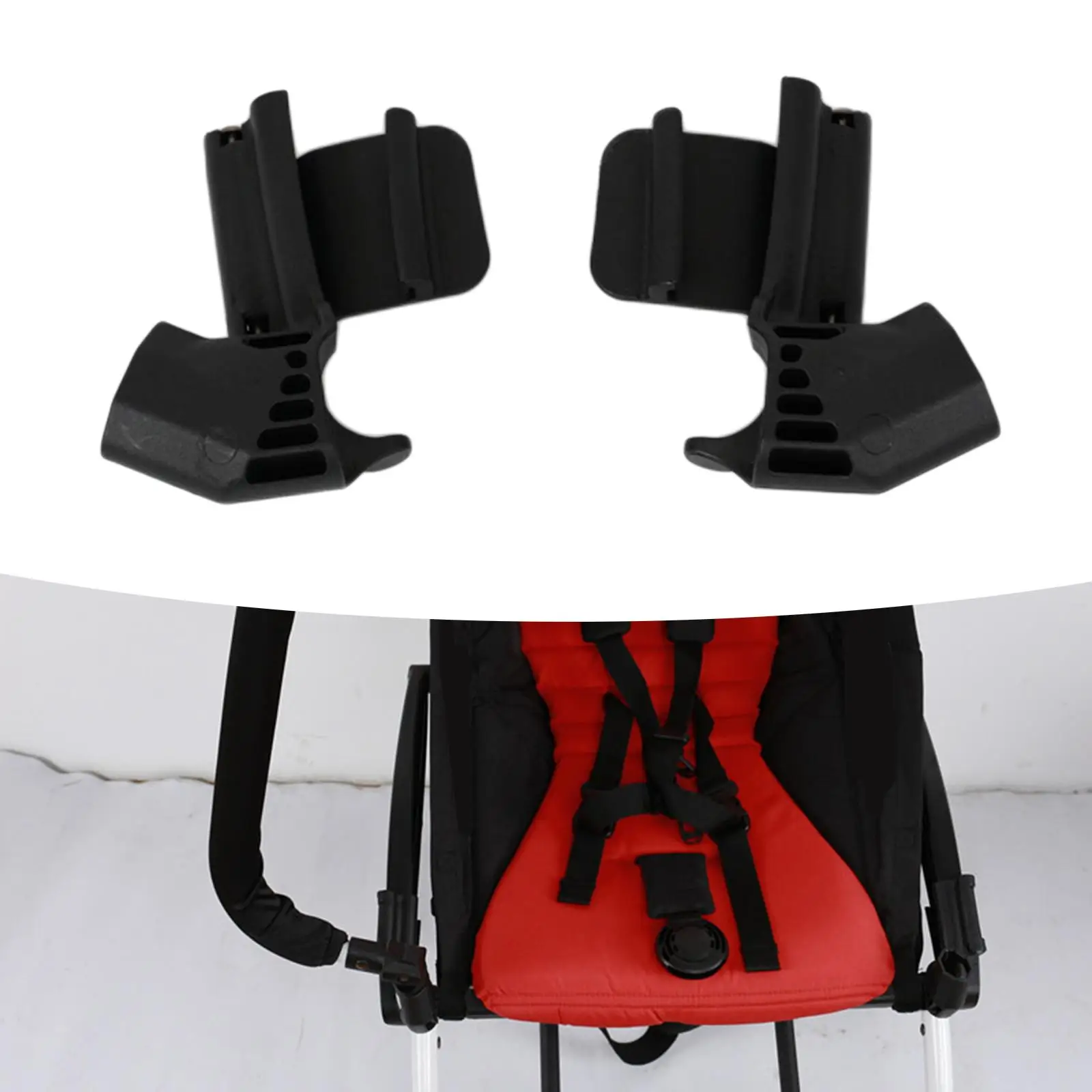 Child Stroller Bumper Bar Buckles Crossbar Install Handlebars Buggy Grip Pram Baby Pushchair Armrests Joint Adapter Replacement