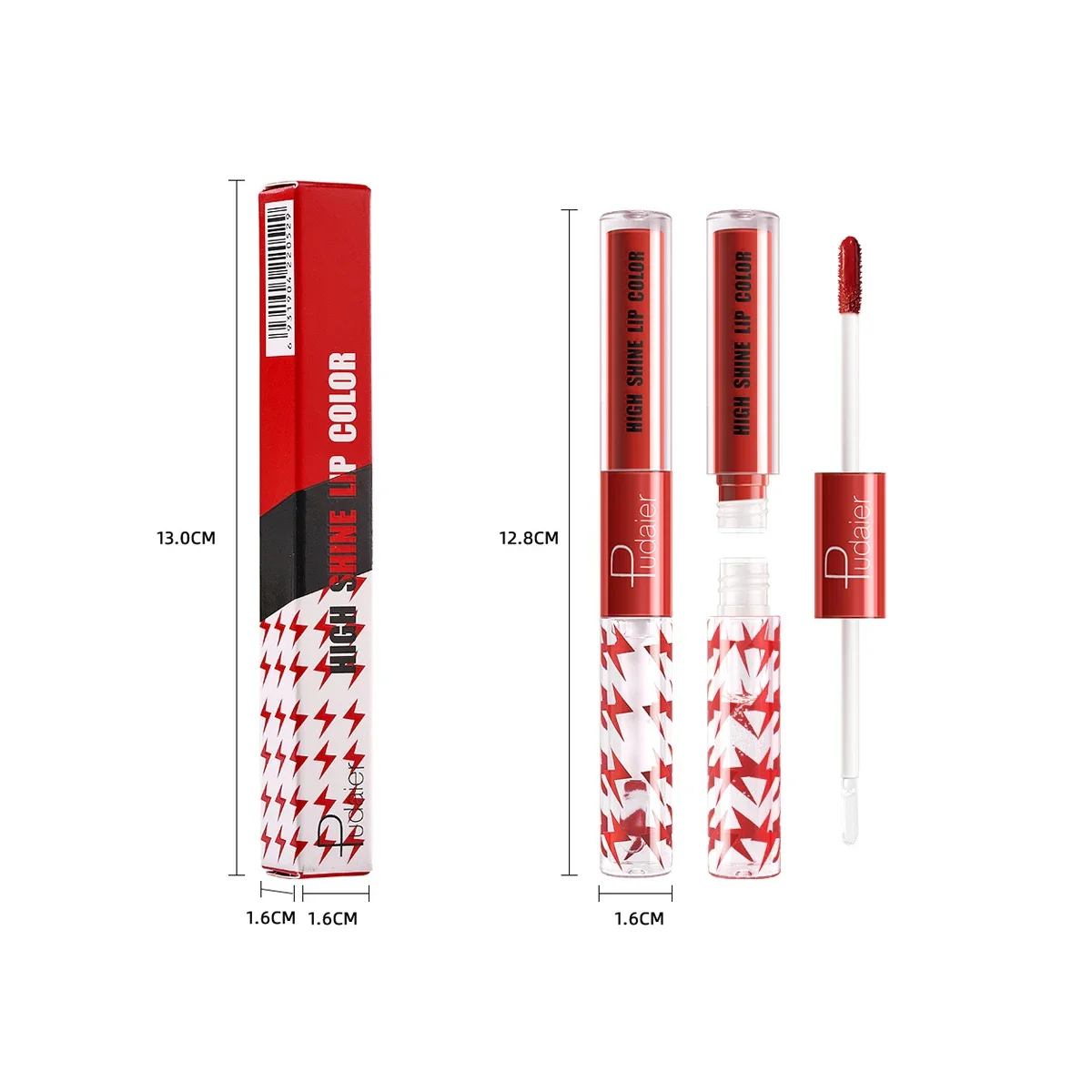 16 Colors Lip Glaze Unlimited Double Touch Lipstick Double Head Non-fading Transparent Gloss Moisturizing Lip Care Makeup