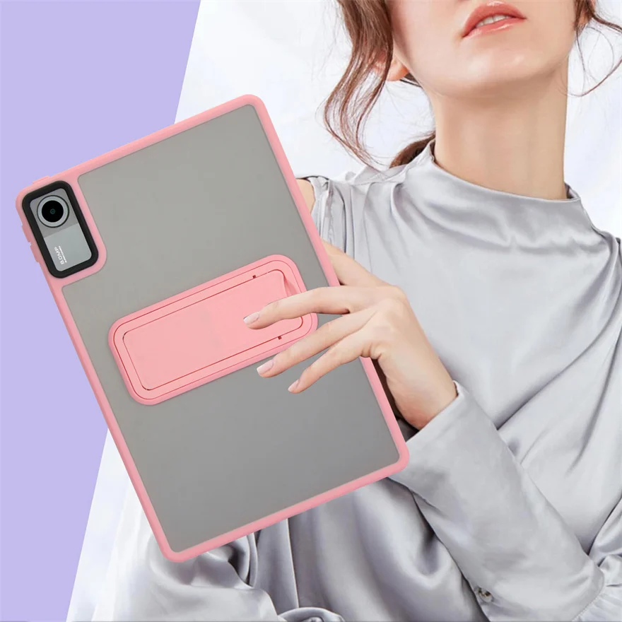 Подходит для Xiaomi Redmi Pad SE 11, противоударный защитный чехол из ПК + ТПУ с кронштейном для планшета Xiaomi Redmi Pad SE 11, чехол