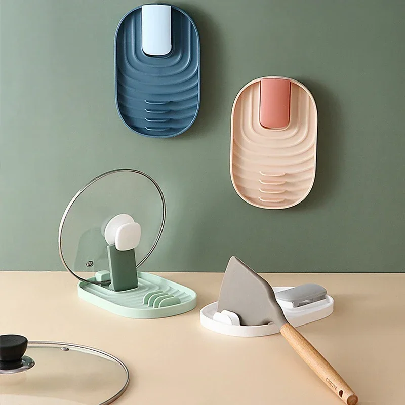Foldable Storage Holder Spoon Rest Pot Lid Holder Utensil Organizer Spatula Holder Racks Storage Shelves Kitchen Gadget Küche