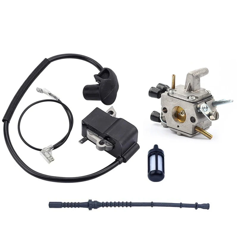 Carburettor Kit for STIHL Fs120 Fs250 Fs200 Ignition Coil Fuel Filter Wire Trimmer