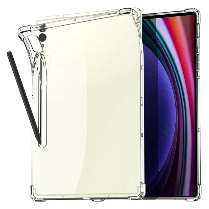 

Slim Funda For Samsung Galaxy Tab S9 FE Plus SM-X610 SM-X610B 12.4" Case Clear TPU Back Cover Airbags Shockproof Protector Shell