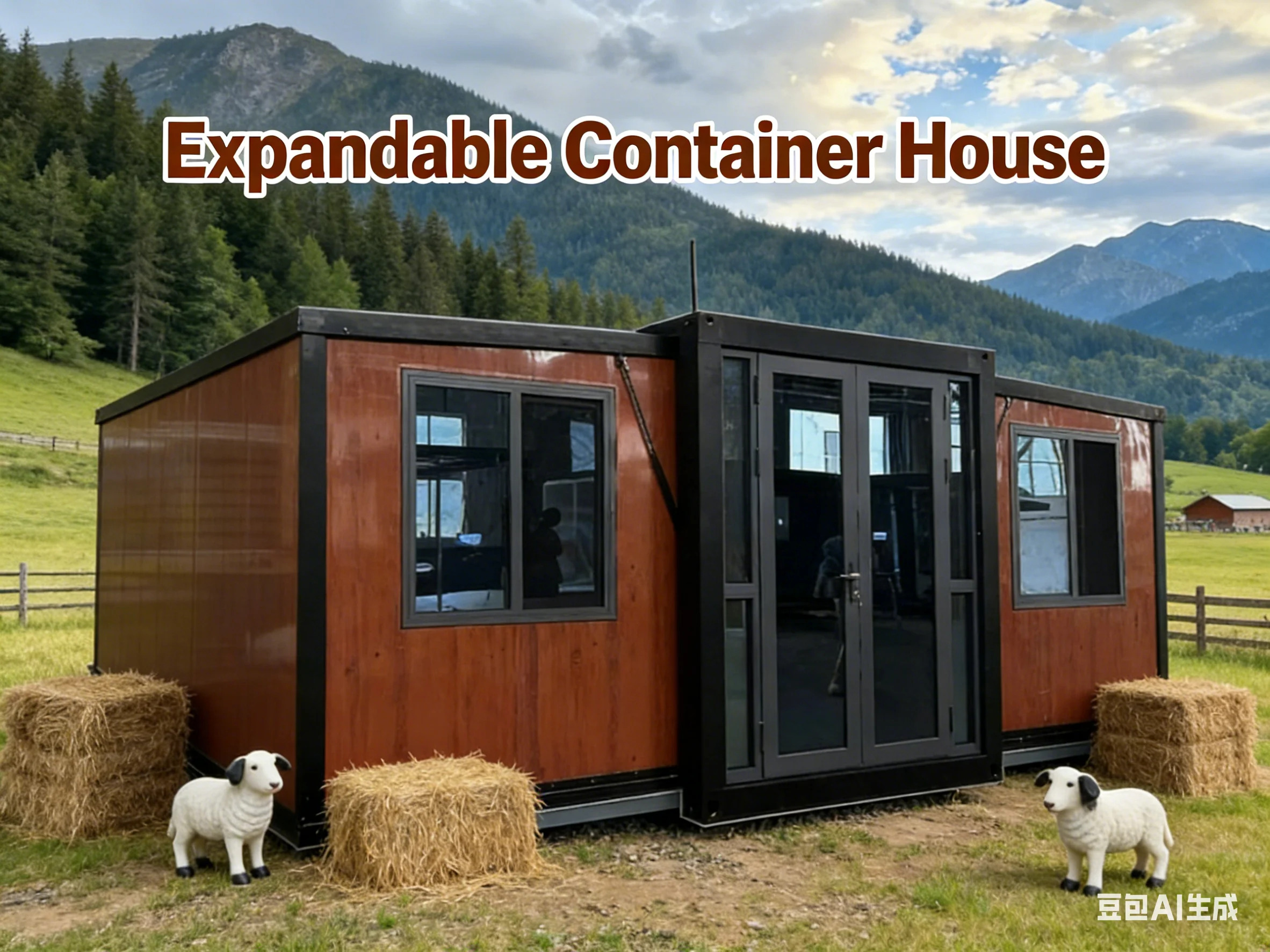 Customized Expandable Container House Prefabricated Modular Home Tiny Living Cabin Office Housing Construction Site Temporary Sh