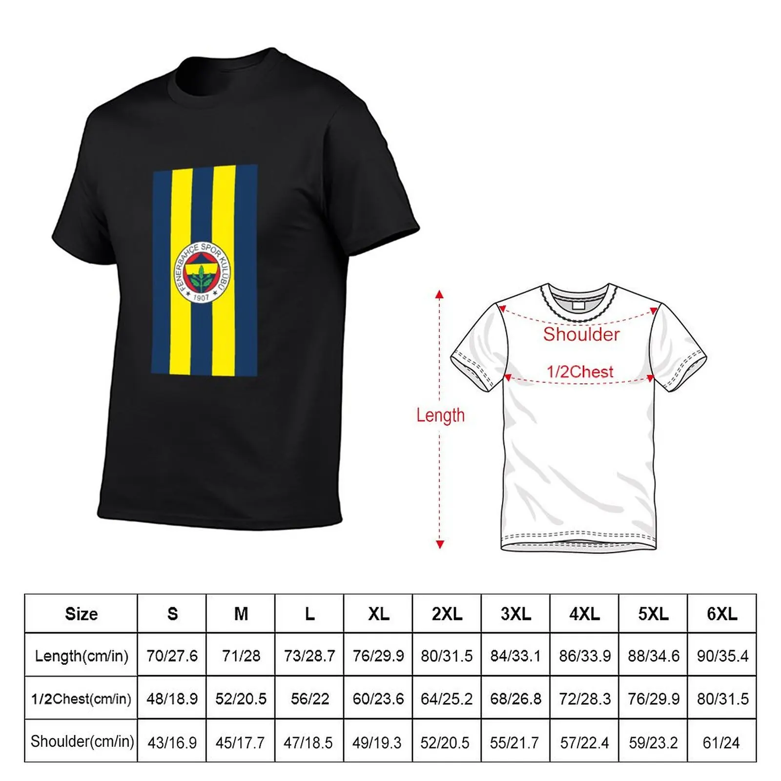 fenerbahce 1907 T-Shirt boys animal print anime oversized customs design your own designer t shirt men