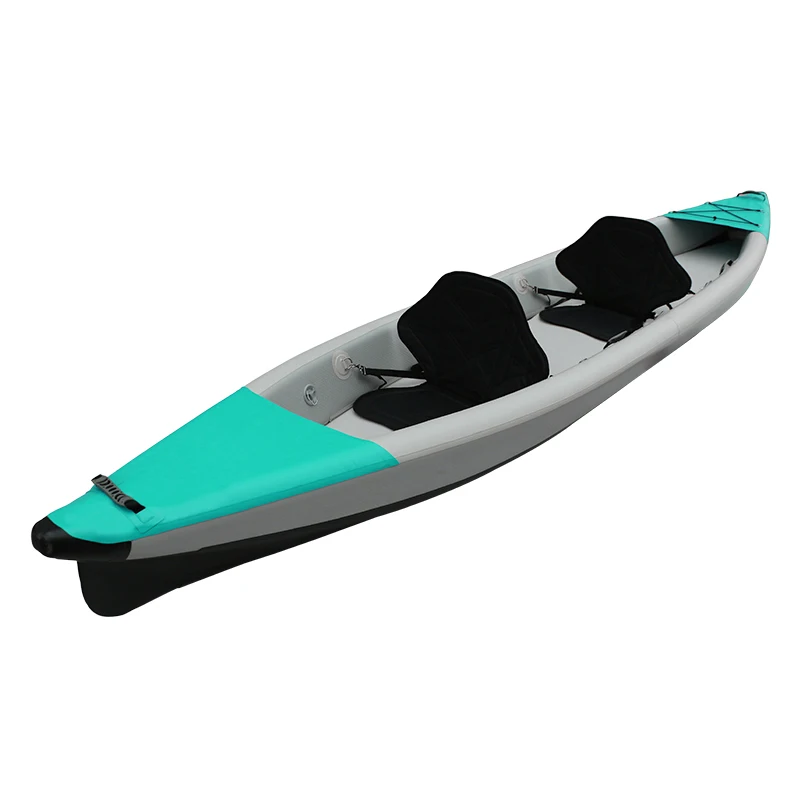 الصين مصنع نفخ كاياك نفخ الذقن قارب كاياك نفخ 2 شخص الصيد قوارب الكاياك #2