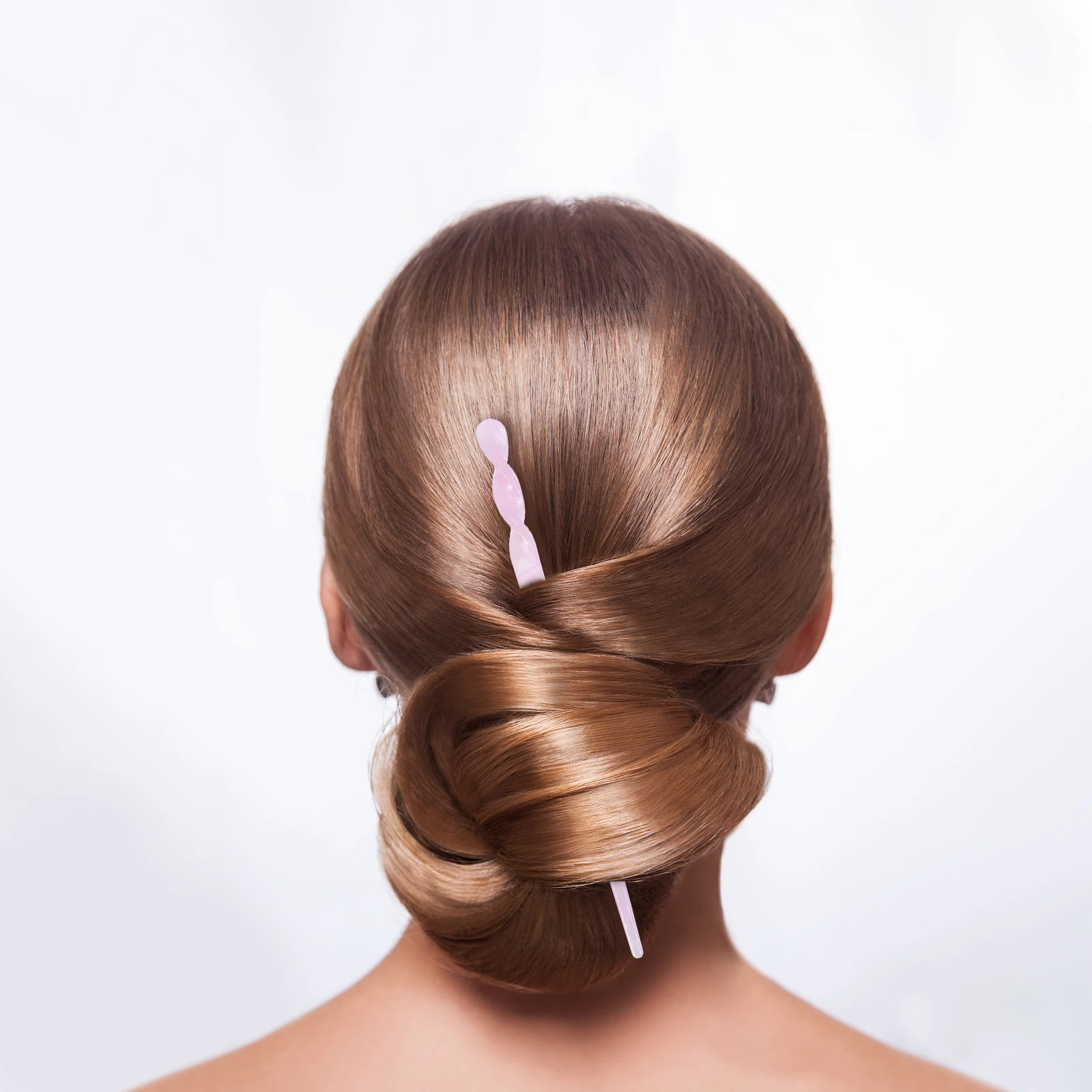 

2 Pcs Marble Hairpin Sturdy Accessories Picks for Women U-shaped Acetate Hairpins Wedding Fashionable Vintage Acetic Acid
