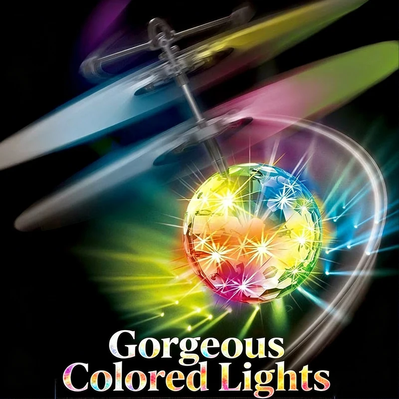 

Новый светящийся летающий шар для детей, электронный инфракрасный индукционный летательный аппарат, игрушка на радиоуправлении, мини-вертолет со светодиодной подсветкой