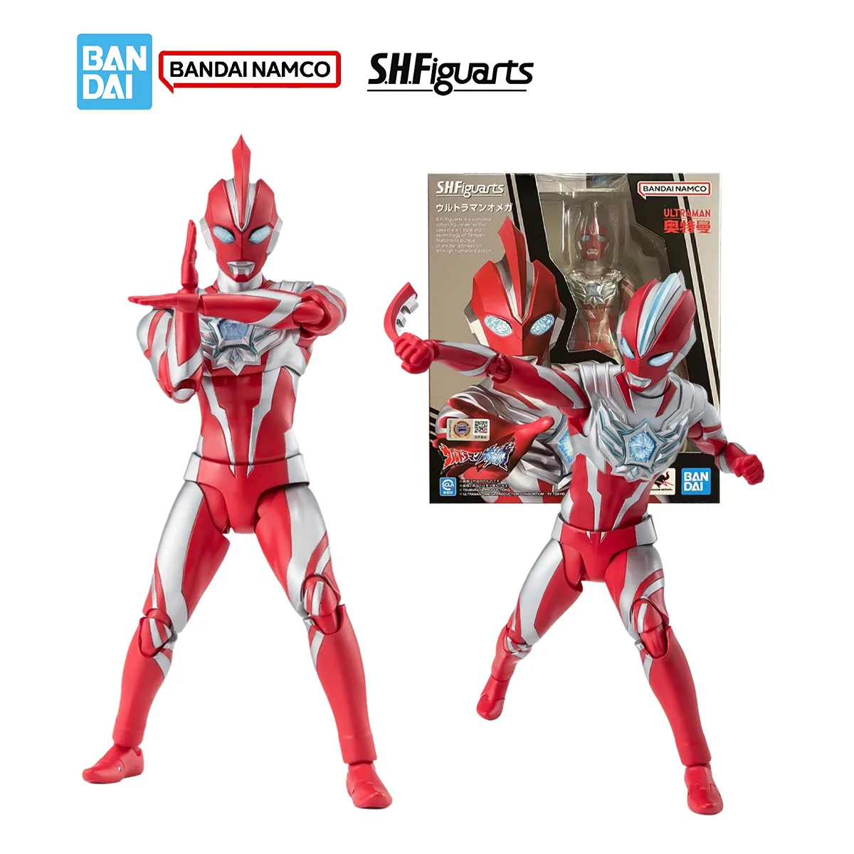 

Bandai S.H.Figuarts Ultraman Omega Model Kit Anime Figures SHF Ultraman Omega Action Figure Joints Movable Model Boys Toys Gifts