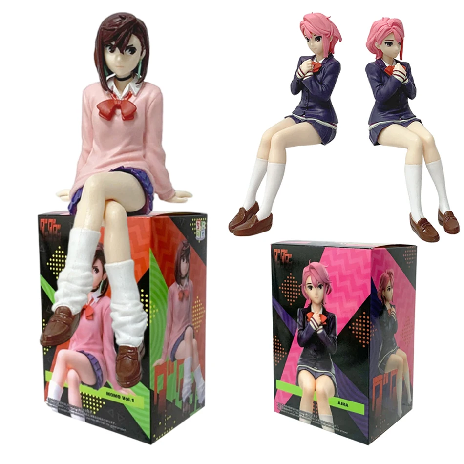 15cm Anime Dandadan Ayase Momo Shiratori Aira Postawa Siedząca S.H.Figuarts Transformowana Model do Składania PVC Figurka Akcji Zabawka Prezent