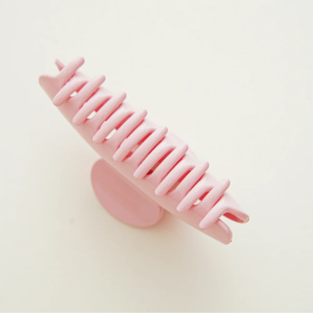 French Semicircle Hair Claw Solid Color Sweet Shark Clip Simple Hair Accessories Barrettes Women