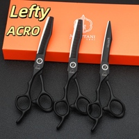 MIZUTANI Professional 440c steel 6 '' Left hand hair scissors haircut thinning barber makas hair cutting shears hairdresser scis