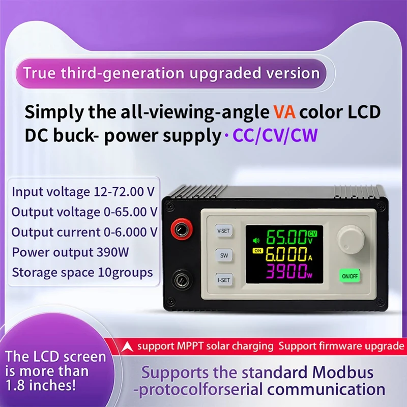 New CNC Adjustable DC Regulated Power Supply Constant Voltage & Current Step-Down Module