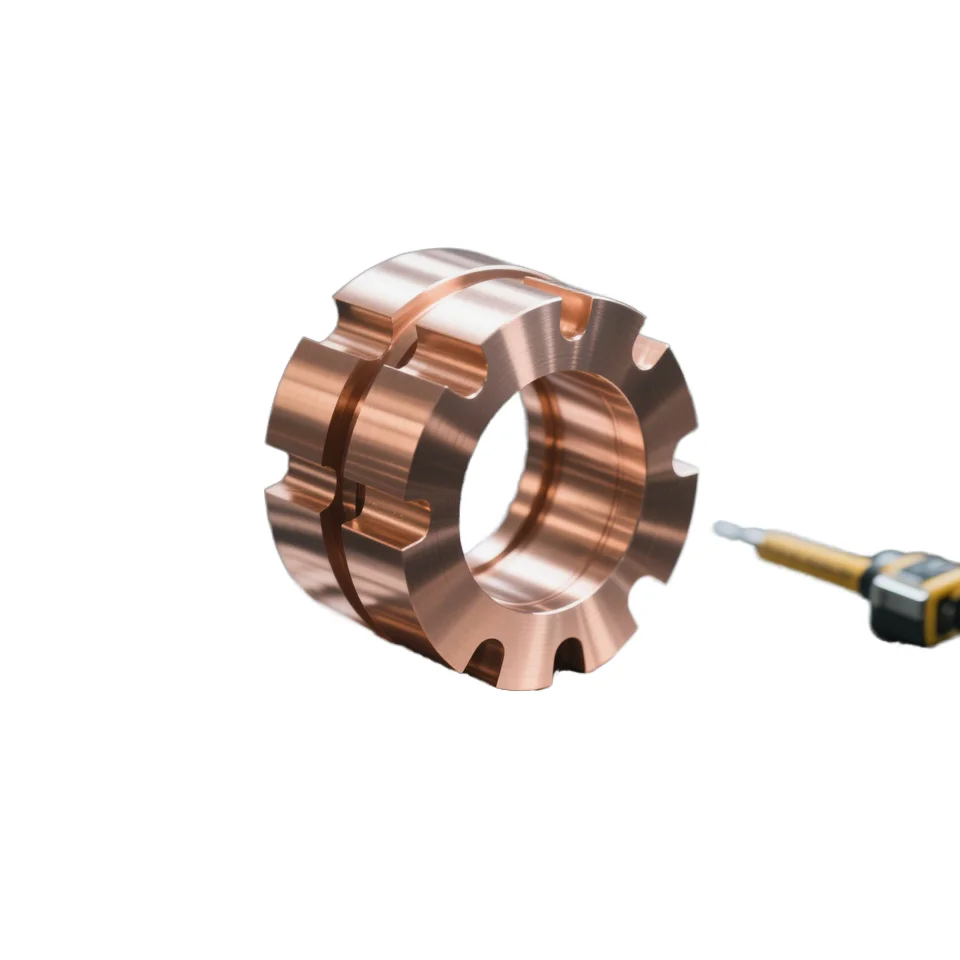 

Custom CNC Machining Services for Bronze & Stainless Steel Components Brass Knuckles-Drilling & Broaching Types