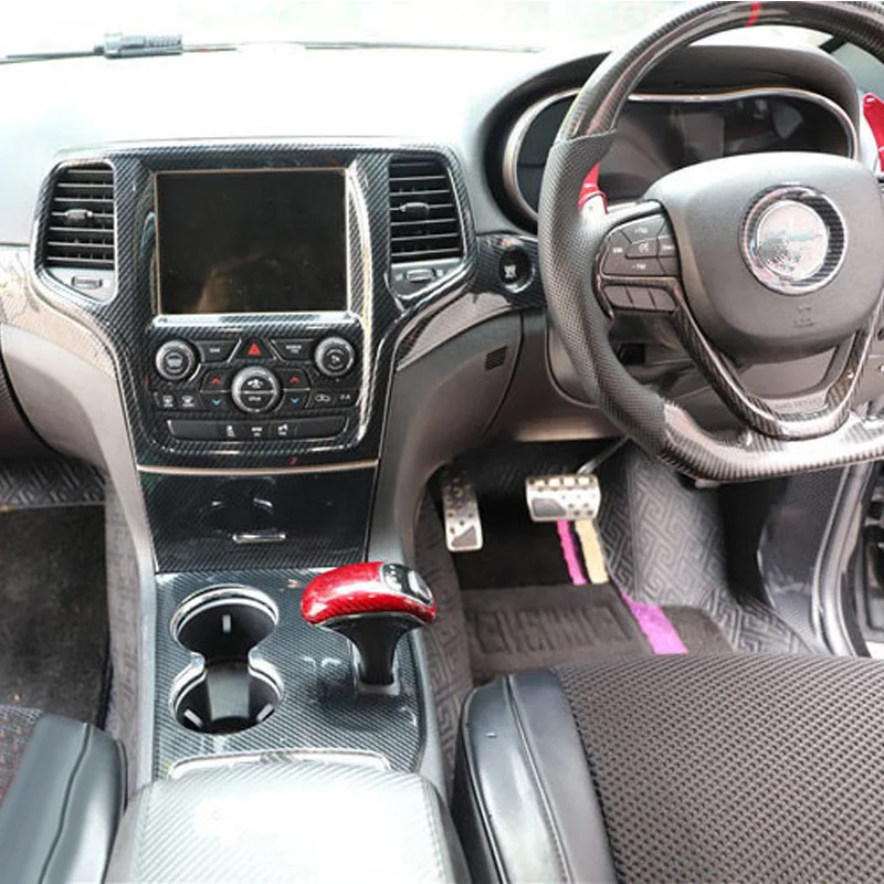 Para Jeep Grand Cherokee 2014-2015, Volante para Conductor con Volante a la Derecha, Moldura Interior, Salida de Aire, Cubierta Decorativa para la Palanca de Cambios