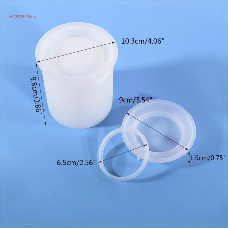 Resin Molds Silicone Storage Box Mold Unique Makeup Trinket Container Epoxy Mold Pen Brush Holder Mould Craft