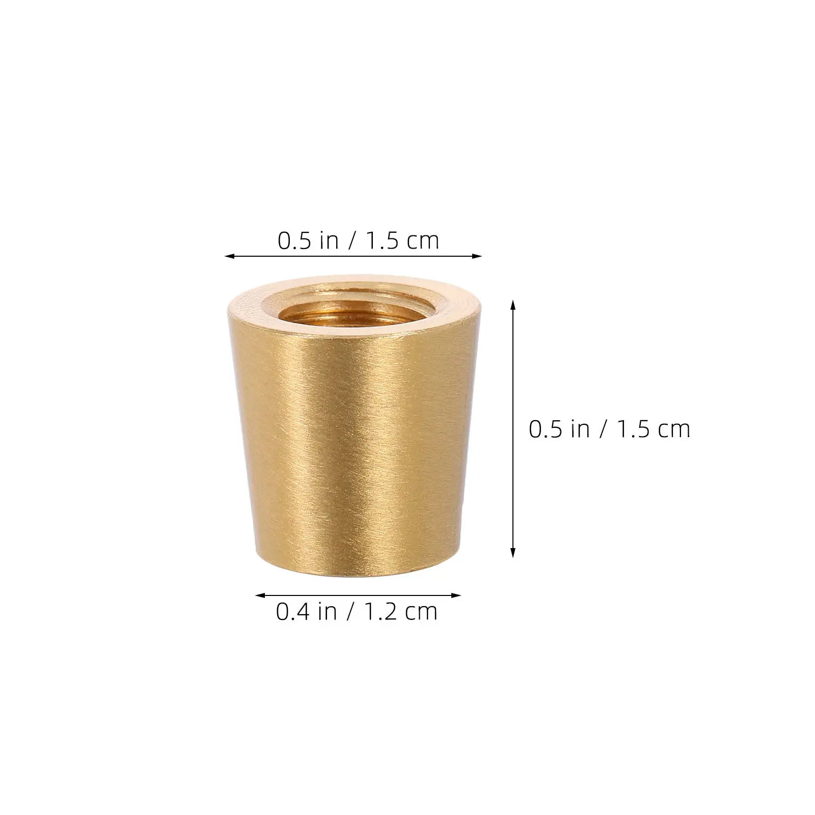 6Pcs Brass Furniture Pads Cone Feet