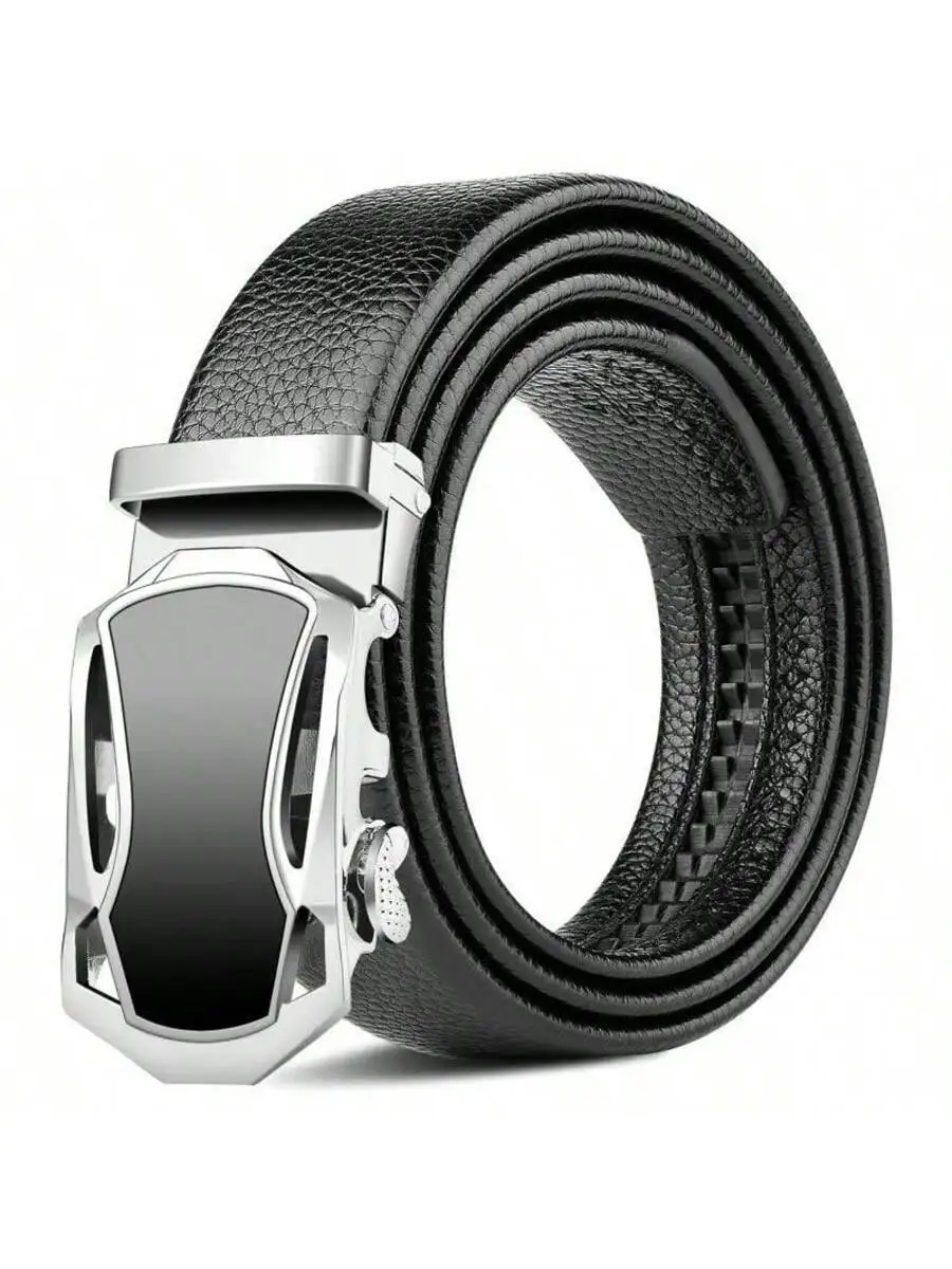 1本のロングベルト、メンズファッション合金製自動バックル、多用途ベルト