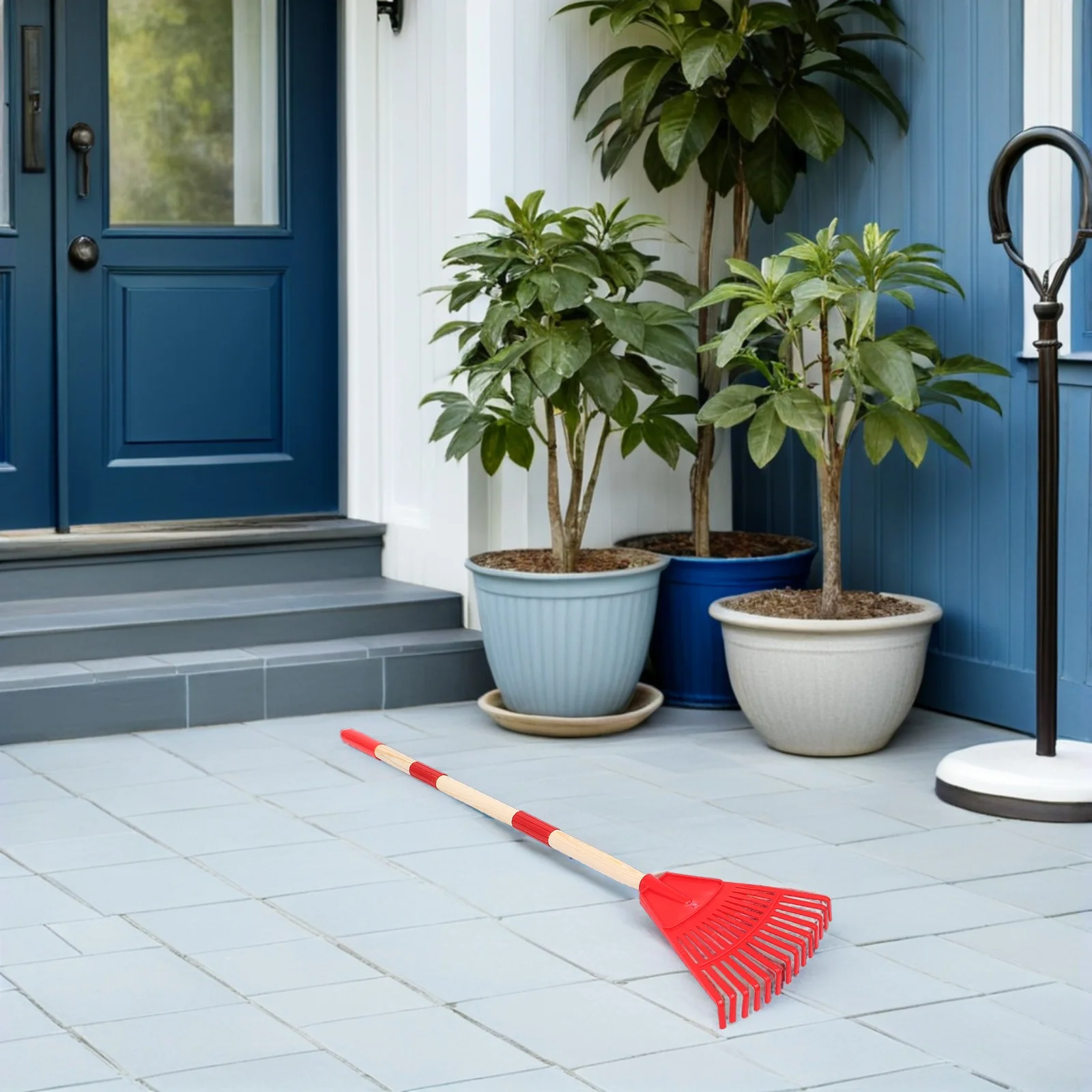 أطفال حديقة أشعل النار انفصال البلاستيك ورقة أشعل النار للأطفال الحديقة تنظيف ساحة العشب جمع أداة ساحة الاطفال #4