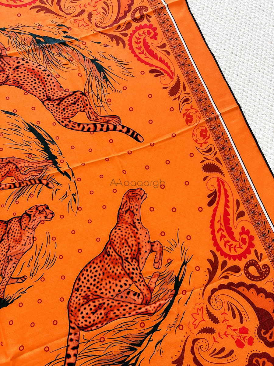 الشتاء الدافئ وشاح المصممين الفاخرة شالات كبيرة ساحة عصابات الرقبة رئيس حقيبة الملحقات سرق هدية الكريسماس الأسد الطباعة #6