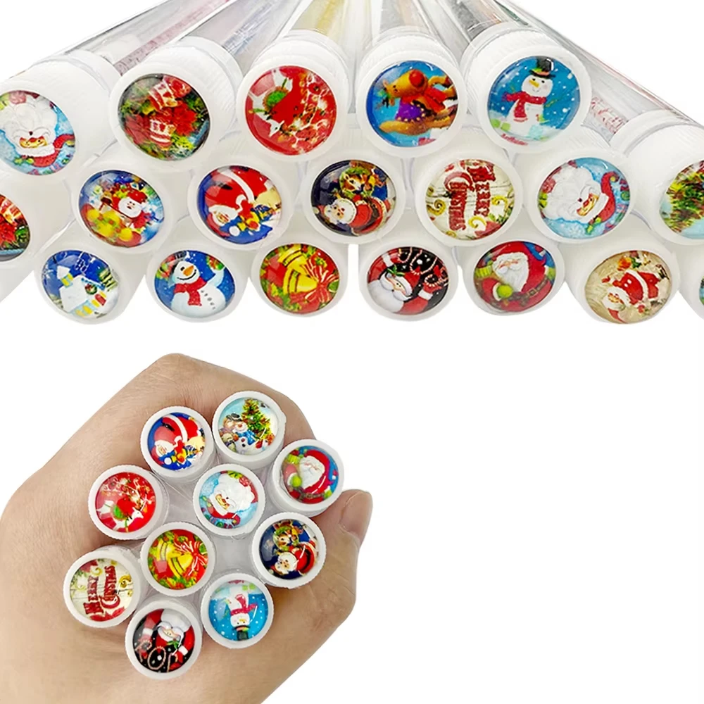 10/50 pz Natale Spazzola Per Ciglia Tubi Estensione Delle Ciglia Mascara Spazzole Bacchetta Sopracciglio Pettine Spoolies Contenitore Applicatori Strumenti