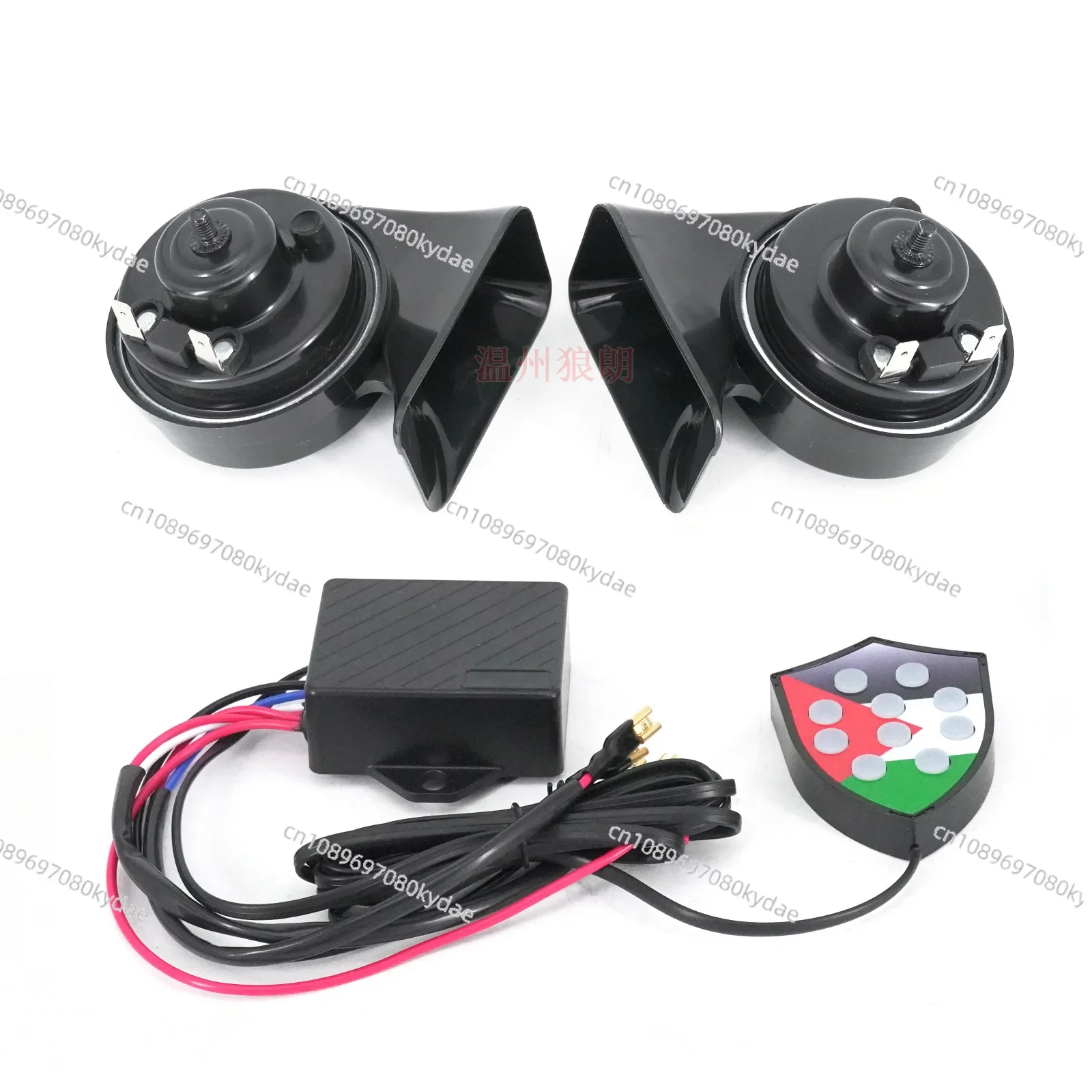 12V Ten-tone Electronic Multi-tone Music Snail Speaker, Ten-tone Control Box Modified Snail Speaker