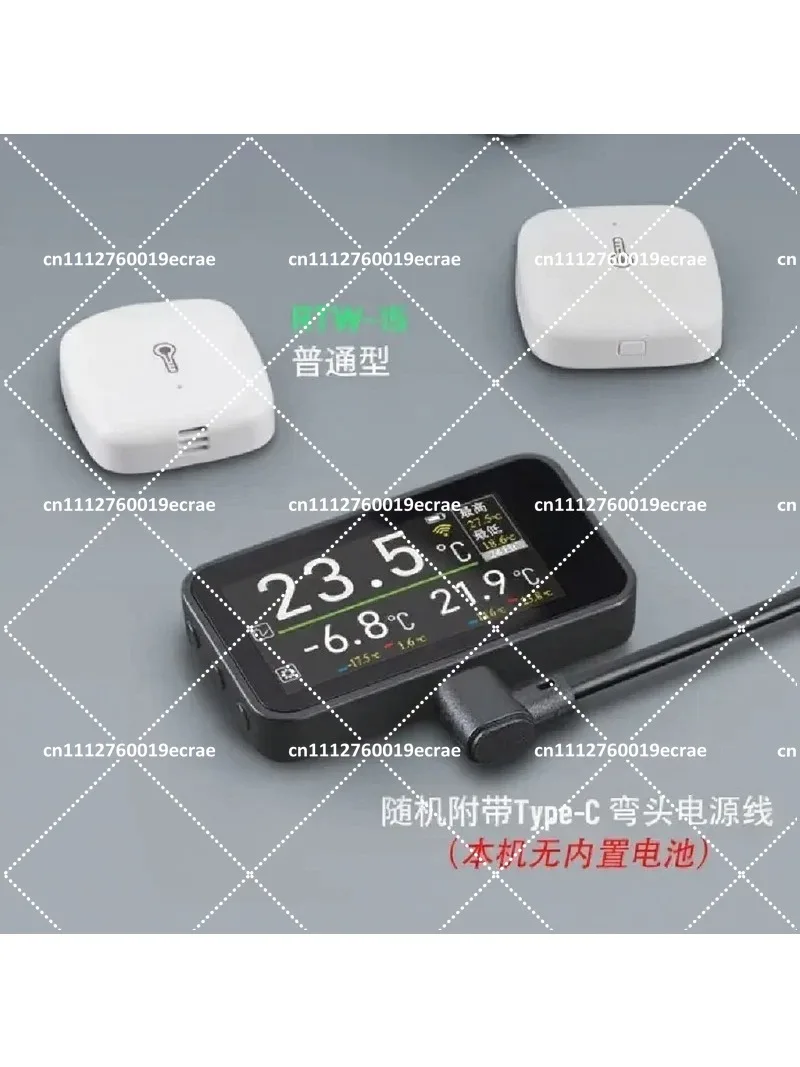 Useful Wireless Digital Thermometer for Home Car Indoor Outdoor, High Low Temperature Alarm with LED Indicator