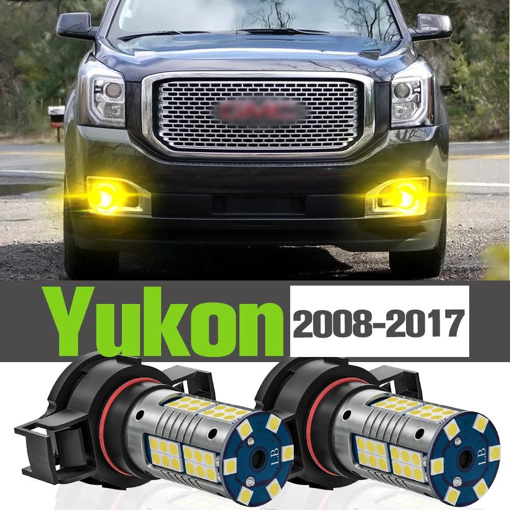 

2x LED Fog Light Accessories Lamp For GMC Yukon 2008-2017 2009 2010 2011 2012 2013 2014 2015 2016