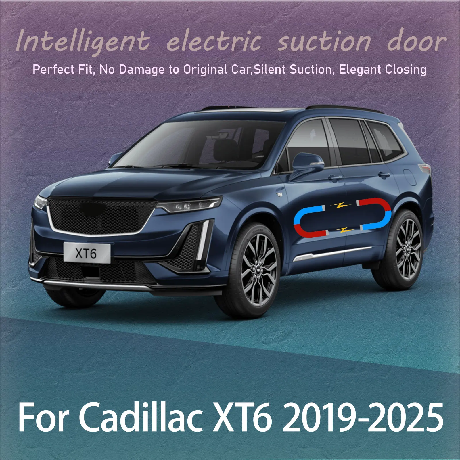 

Electric Soft Close Door Kit For Cadillac XT6 2019-2025 Auto Silent Anti-Slam Suction Door System Automatic Quiet Closing Latch