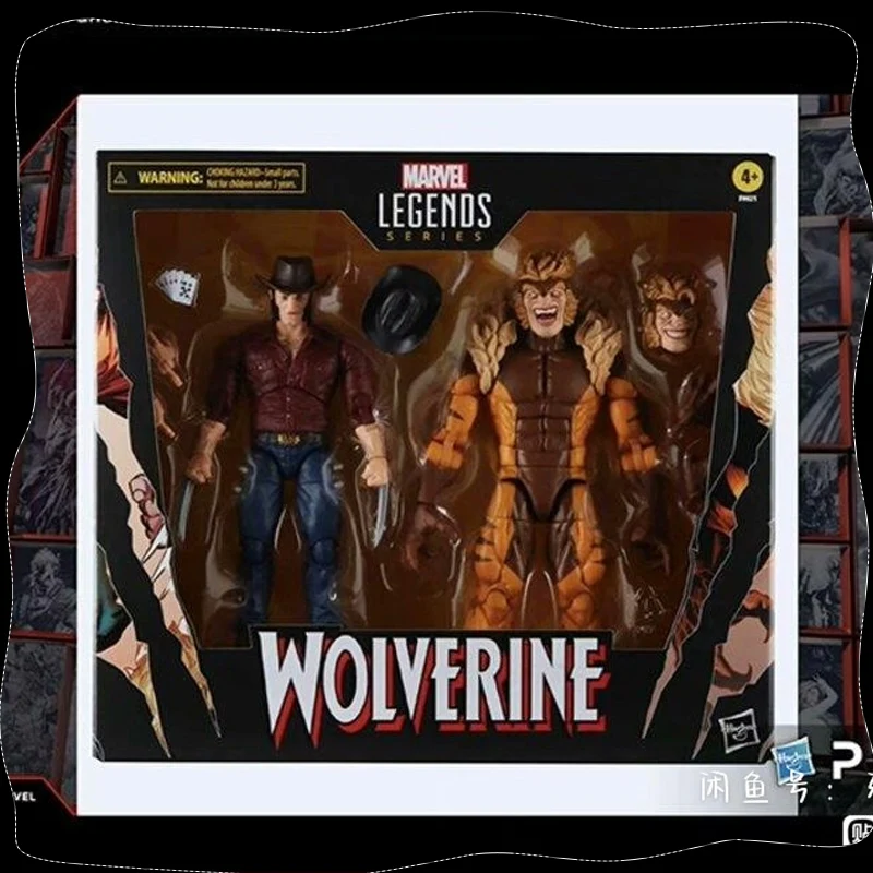 

Hasbro Marvel Legends Series Wolverine 50th Anniversary Marvel's Logan vs Sabretooth Collectible 6-Inch Action Figure