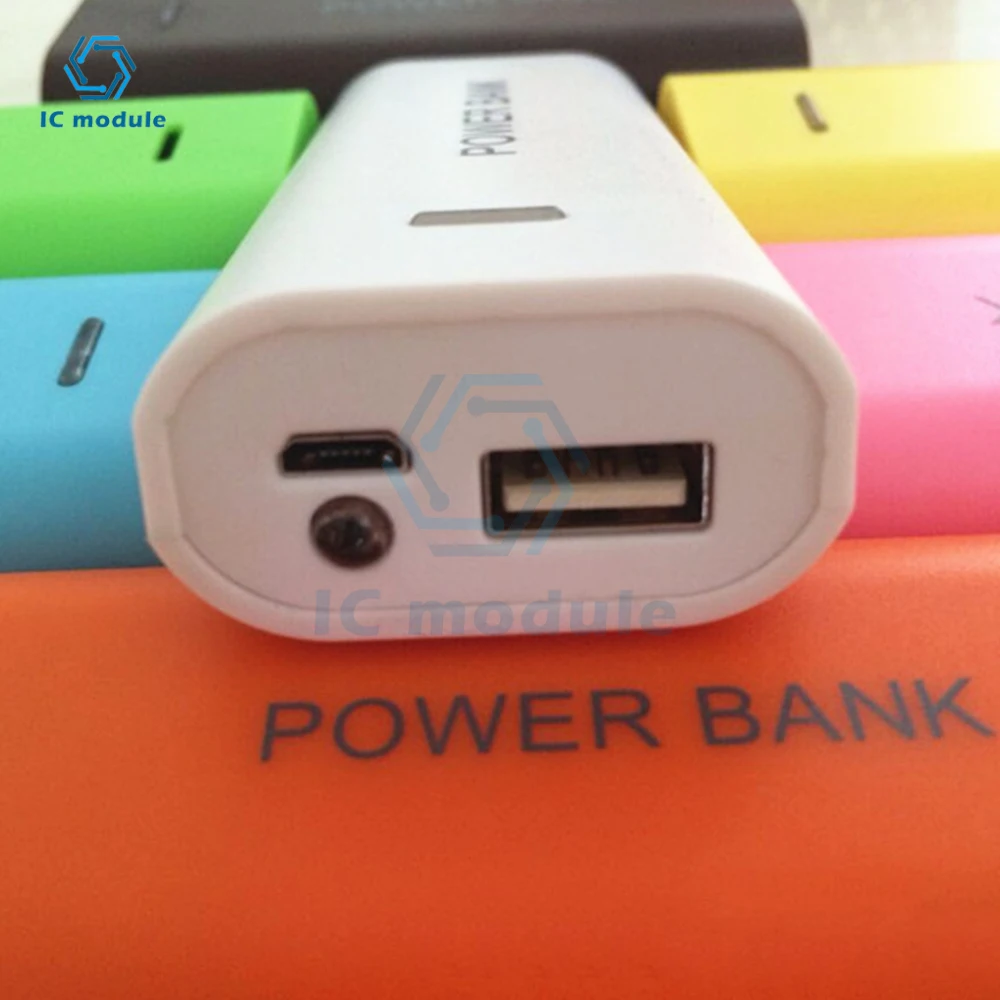 Power Bank Case 2-cell 18650 Battery Box per Smart Phone Charge 5V 1A per batteria 18650 con indicatore luminoso