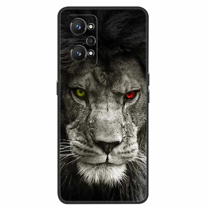 For Realme GT Neo 3T Case Cute Cartoon Soft Silicon Wolf Phone Back Cover for Realme GT Neo 3T 5G Cases Lion Fundas 3 T Neo3T