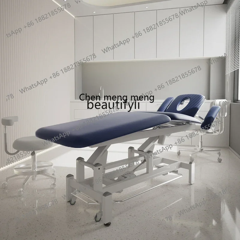 A182 C Multifunctional PT sports rehabilitation physiotherapy bed Electric lifting massage chiropractic and bone reduction bed