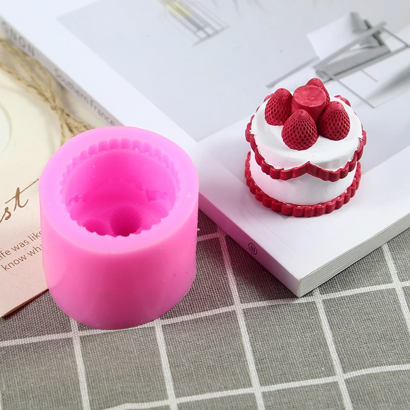 

Силиконовые формы для клубничного торта, формы для свечей, пионы, глиняная форма, украшение торта, силиконовая форма для желе, сахара, шоколада, помадки
