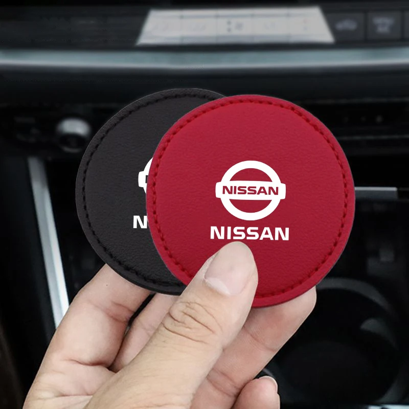 Car Coaster Anti-Slip Cup Parts Cushion Holder Mats For Nissan Qashqai X-Trail T32 T31 Juke J10 J11 Kicks Tiida Pathfinder Note