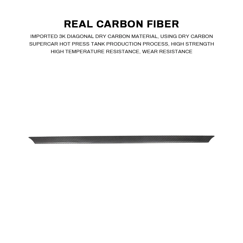 Real Carbon Fiber Car Rear Trunk Tailgate Trim Strip For Alfa Romeo Giulia 2017-2025 Decoration Sticker external Accessories