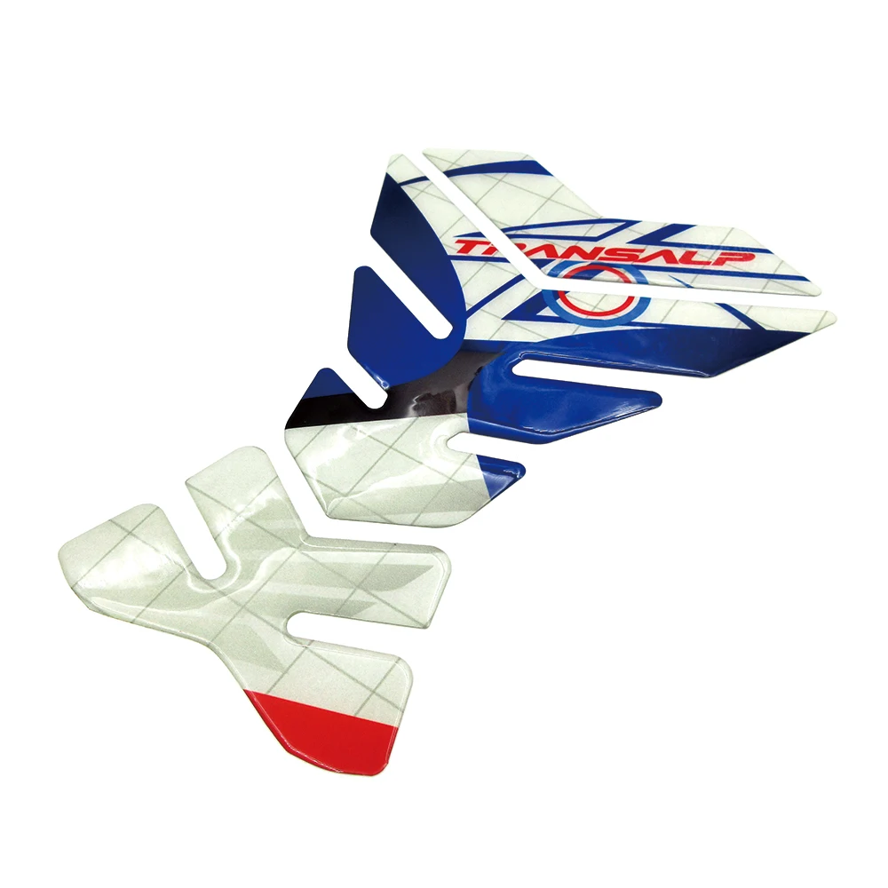 For Honda TRANSALP Motorcycle 3D Brazing Gel Fuel Oil Tank Pad Fish Bone Protector Racing Sticker Tank Cap Cover Protector Decal