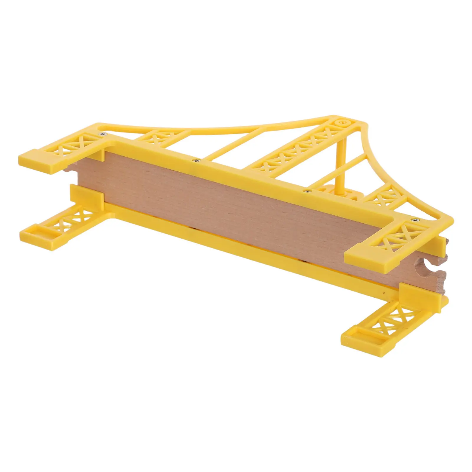 

Wooden Train Track Bridge Railway Accessories for Kids Creative Layout Pieces Bridge Connectors Simulation Railway Scene Props