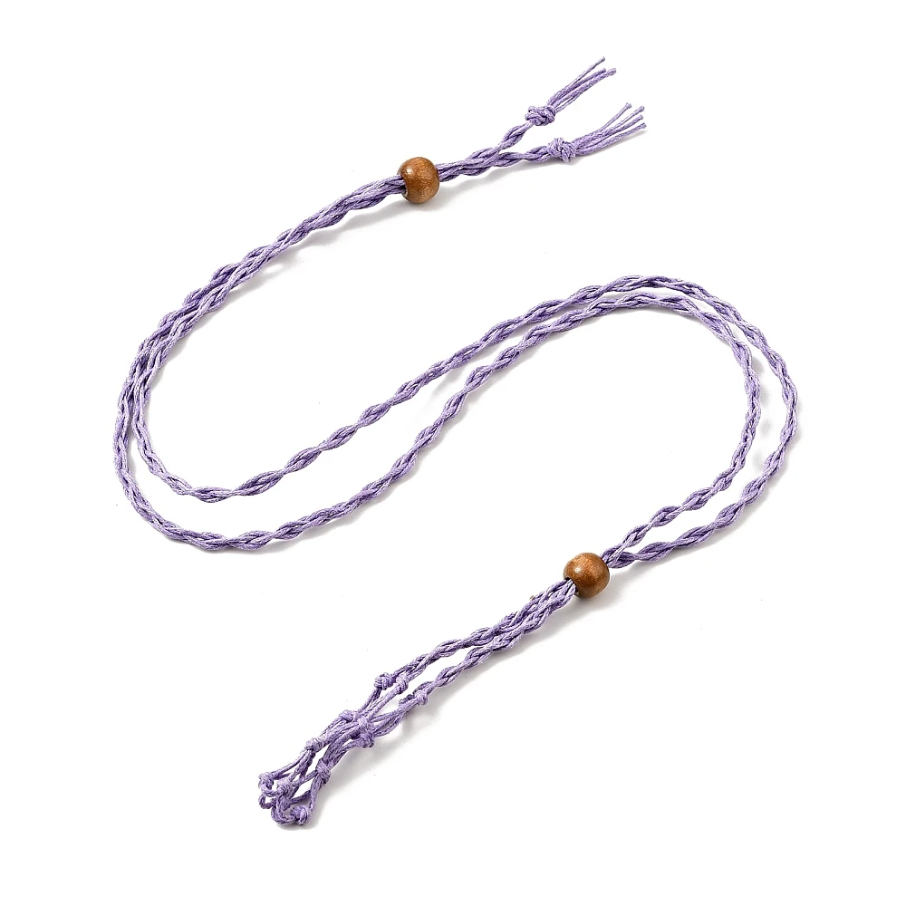 10 Stück geflochtene Wachsschnur für Makramee-Beutel, Halskettenherstellung, verstellbare Holzperlen, mehrfarbig, für austauschbaren Steinschmuck – Detail 14