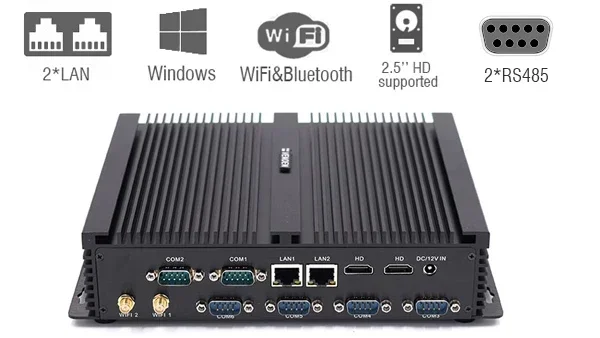 for Mini PC i3 i5 i7 4500U 8GB DDR3 2 Lan Port 2 HD Win10 Computer Hardware & Software