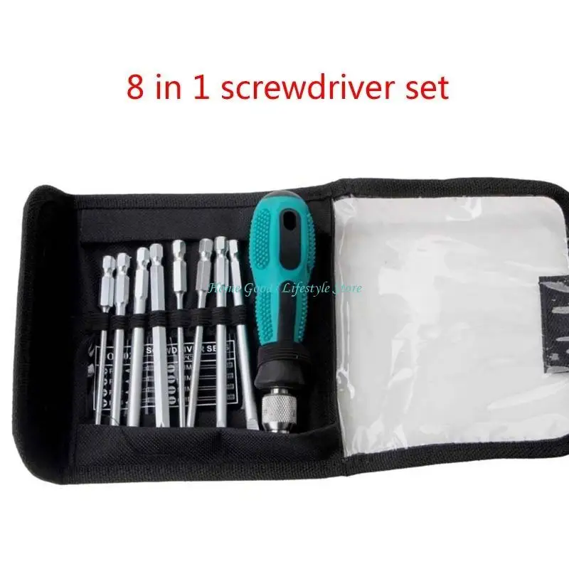 

E74E Electric Screwdriver Drill Bit Screwdriver 8Pcs/set Multi Tool Hand