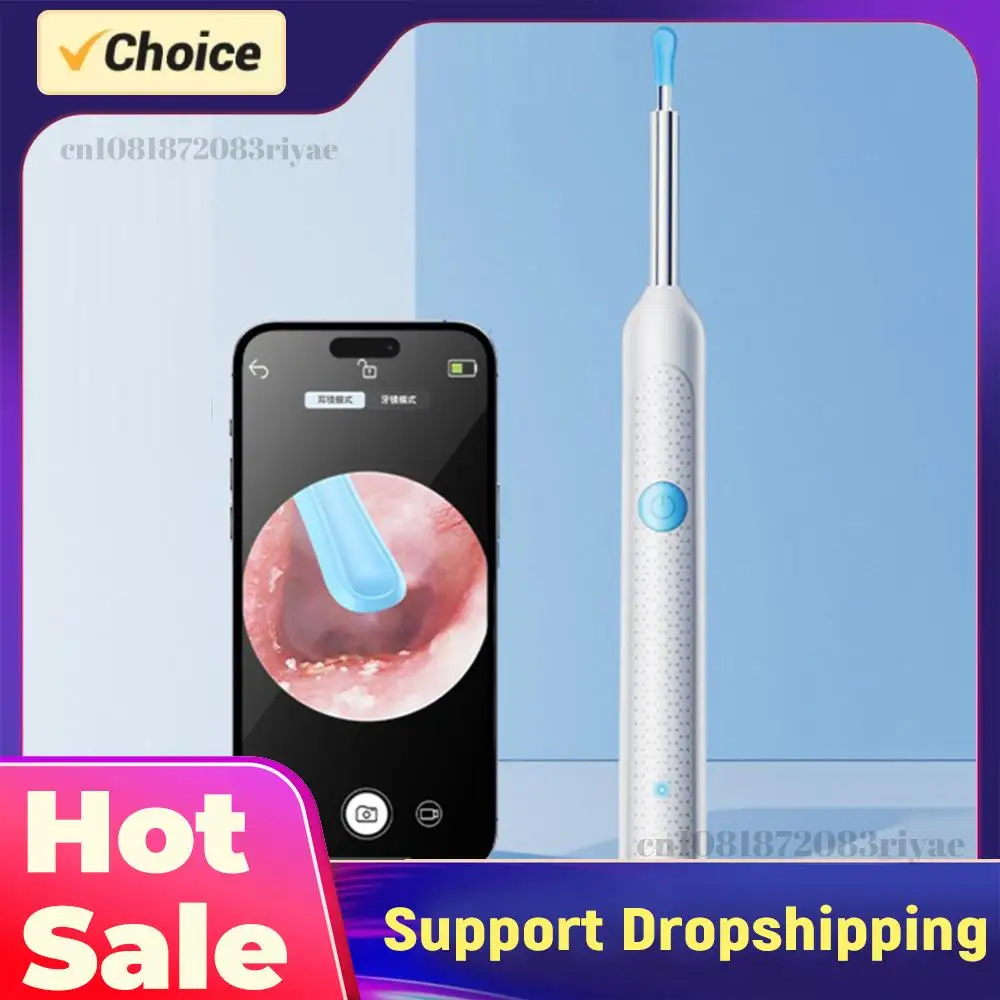 

Умный визуальный инструмент для удаления ушной серы с камерой-эндоскопом, перезаряжаемый очиститель ушей, набор для ухода за здоровьем