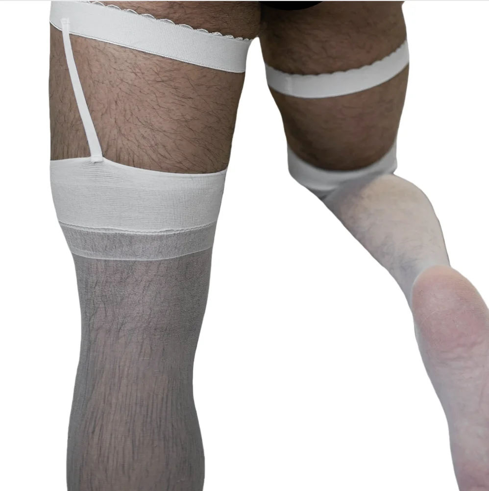 Men's Tube Stockings Transparent Hosiery Male Lingerie Fetish Club Wear sissy Clothes gay man stockings sexy hombre medias