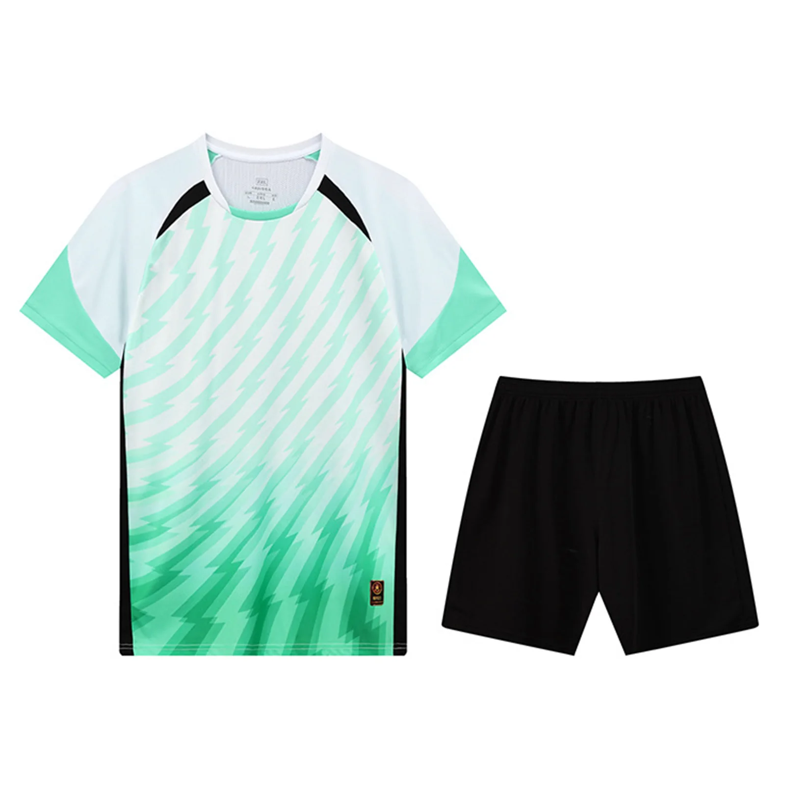 Setelan Olahraga Anak-anak Musim Panas 2 Potong Baju Olahraga Anak Laki-laki Cepat Kering Atasan Seragam Tim Sepak Bola Anak-anak dengan Celana Pendek Pakaian Kasual Modis