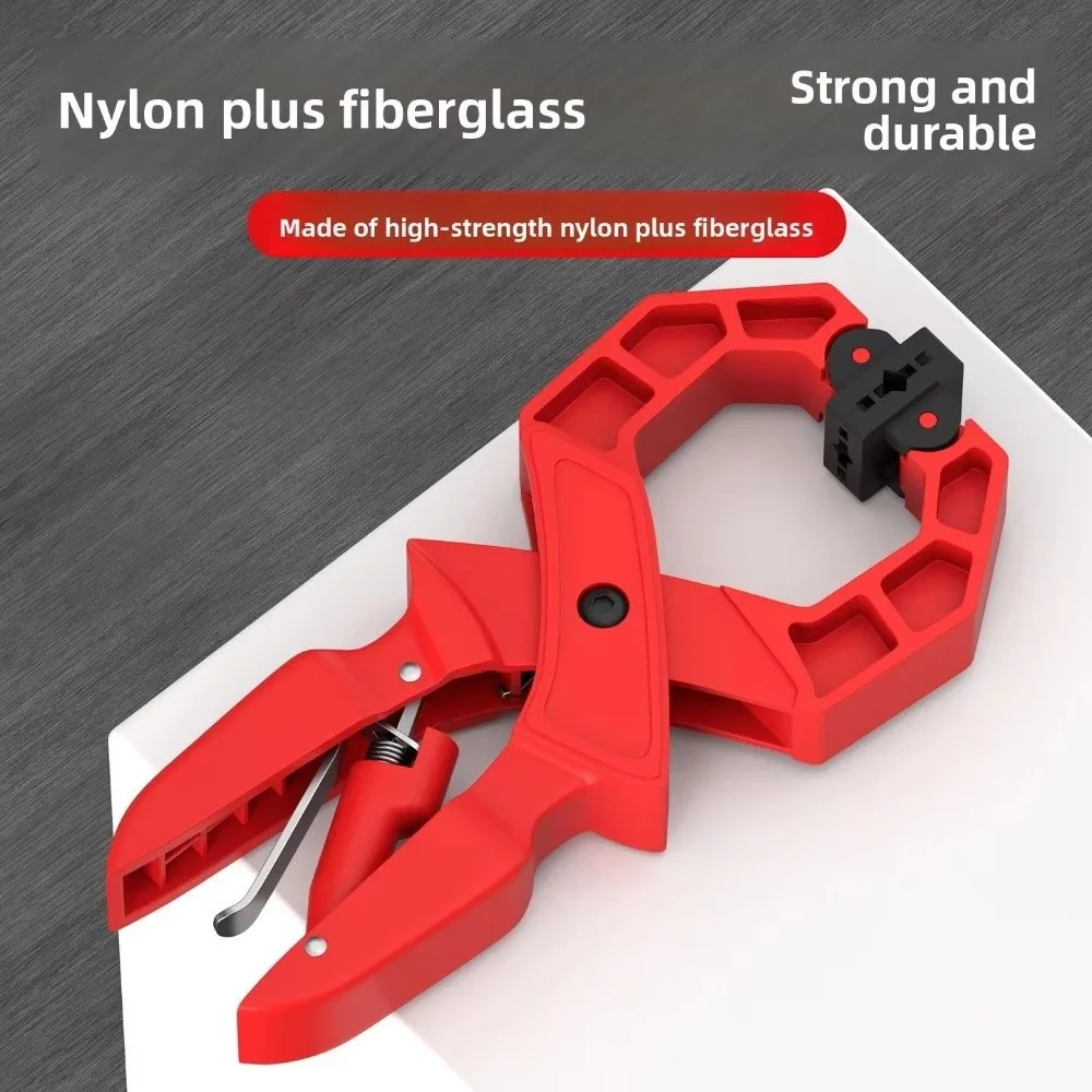 

Зажим пружинный усиленный 3/4/6/8/9 дюймов с мощным захватом, большой фиксирующий зажим для деревообработки, пластиковая эргономичная рукоятка, быстрозажимной зажим