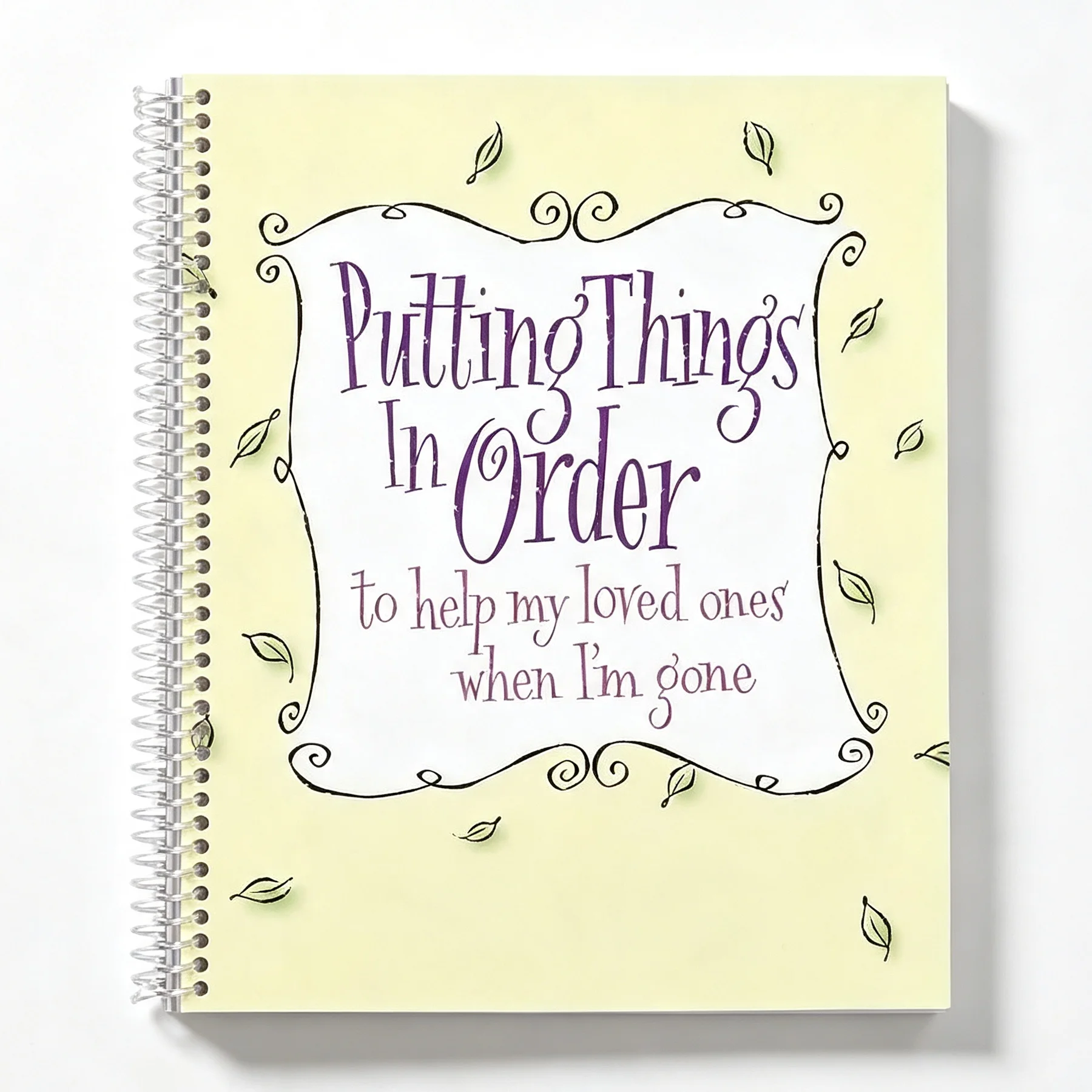 Guided Important Information Organizer Notebook Putting Things In Order Life Planning Journal