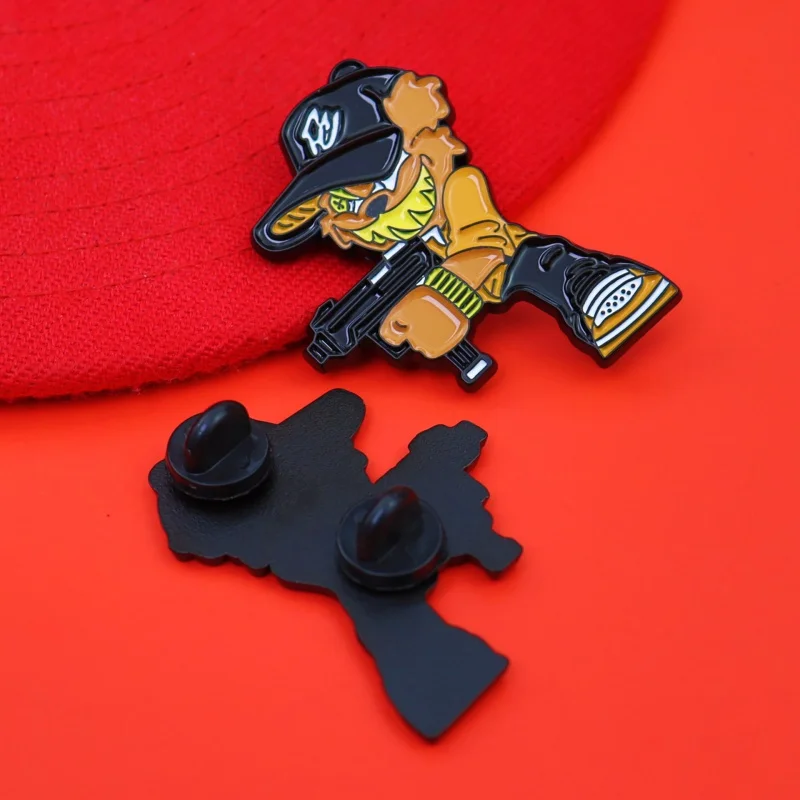 Retro New Metal Painted Mexican Decorative Creative Era Cartoon Enamel Hat Pins Brooches Ornamens Fashion Badge Pines Para Gorra